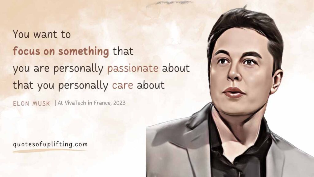 Elon Musk Cartoon with an inspirational advice for the youth